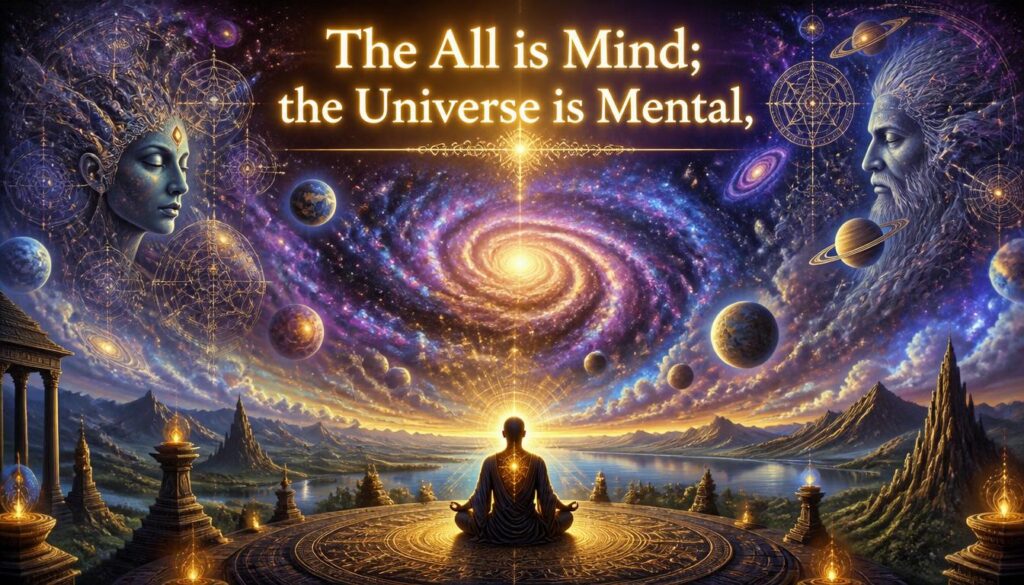 Princípio Mentalismo O TODO e mente o universo e mental 