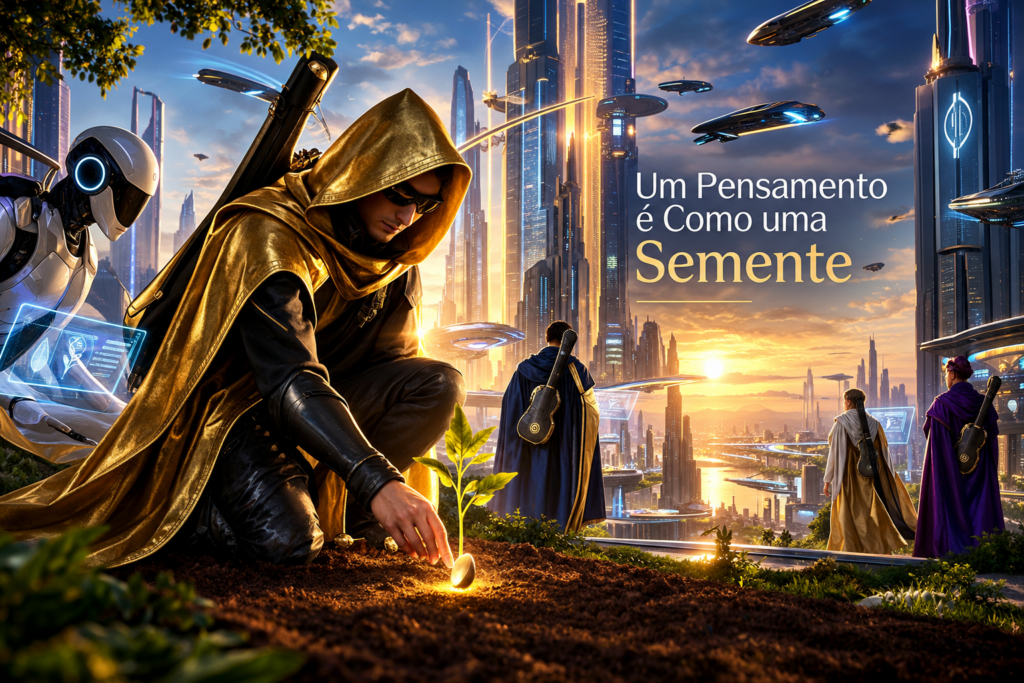 Assim como um Homem Pensa uma semente é como um pensamento Assim como um Homem Pensa uma semente é como um pensamento